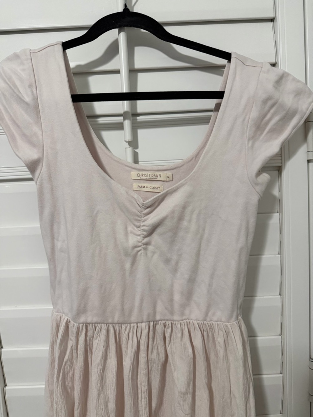 Christy Dawn Pale Pink Midi Dress